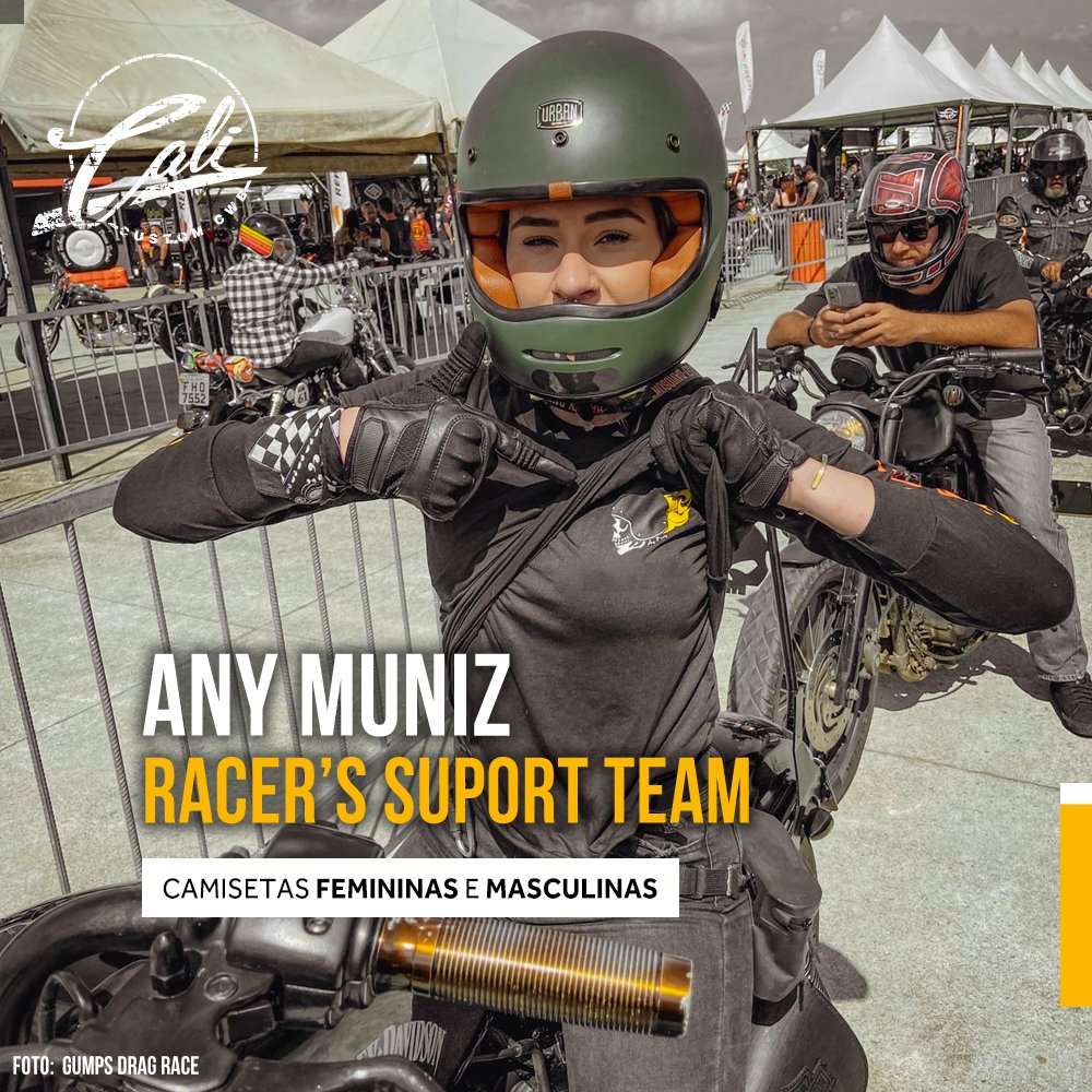 calicustomcwb's tweet photo. Essas camisetas da Any Muniz Racer's Suport Team ficaram brabas demais!
Participou da arrancada em Camboriú na #LibertyDragRace, ela foi até #GumpsDragRace.
.
Acesse https://t.co/PWyyglTldl e garanta a sua!
.
#pimpmybike #ridefree #ridetolivelivetoride #calicustom #harleydavidson https://t.co/P4lwkhh5kZ
