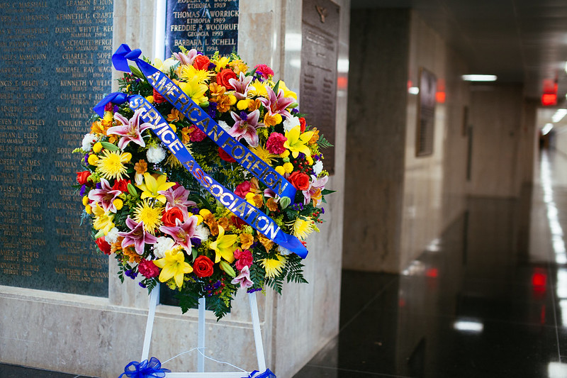 Every year on #ForeignServiceDay in a solemn ceremony, AFSA remembers friends and colleagues who lost their lives serving their nation overseas.