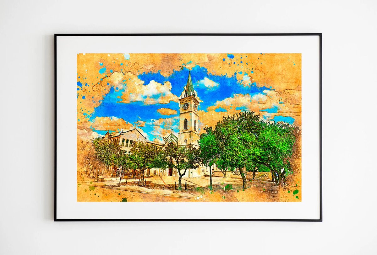Cathedral of San Agustin in Laredo, Texas in a vintage style painting - wall art print poster :)

Get it from here: etsy.me/41nJXPr

 #laredocathedral  #laredo #laredotexas #webbcounty #laredotx #texas #sanagustindelaredo #buyintoart #buyart #ayearforart #art #artprints