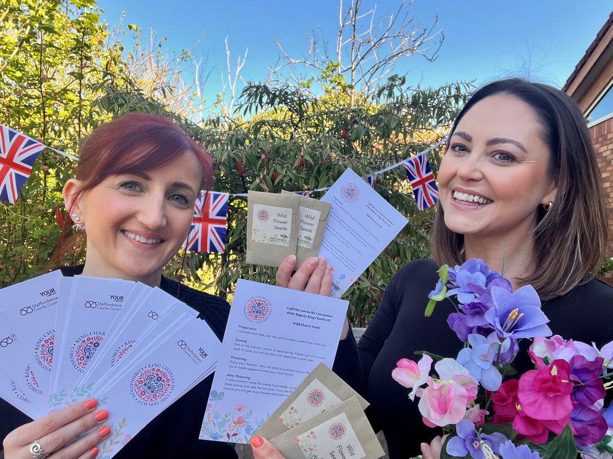 Did you know? <a href="/StaffsLibraries/">Staffordshire Libraries</a> are giving away a specially created celebration bookmark and pack of wildflower seeds! 🌼

They will be gifted to customers as part of their celebrations for the King’s #Coronation 

Find out more ➡️ orlo.uk/8KeE7