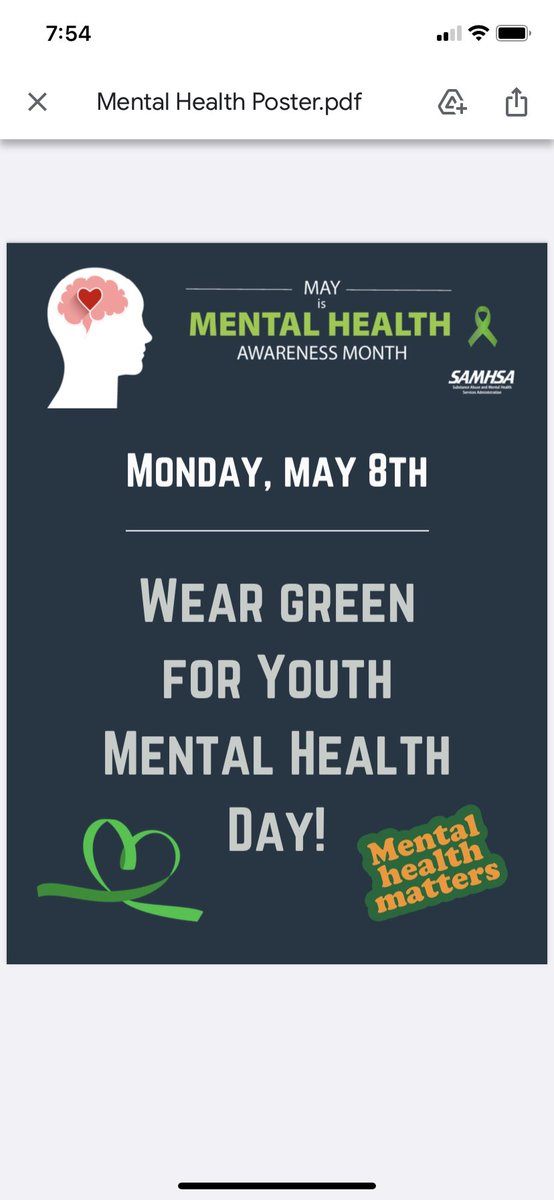 As part of the Clarenceville School District's mental health awareness campaign this month all students &amp; staff are urged to wear green on Monday, May 8th! #MentalHealthAwarenessMonth #CSD_AllMeansAll #OneClarenceville