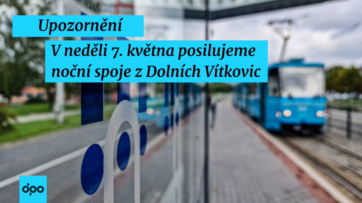 📣Organizační tým Ostravského Majálesu bohužel nezajistil pro účastníky akce posílení dopravy, jak bývá obvyklé.🥺DPO ve spolupráci s <a href="/Ostrava_cz/">Ostrava</a> zajistí alespoň vypravení základních posilových spojů ze zastávky Dolní Vítkovice Hlubina. Více info ➡️ bit.ly/3nFTLGm