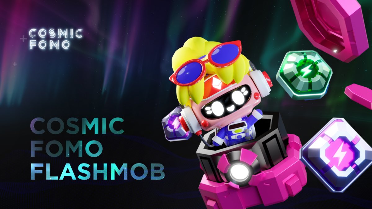 How about an intergalactic flashmob? 👾

- Post a screenshot of your Cosmic FOMO pilot or any other artwork related to our game. 
- Tag <a href="/CosmicFOMO/">Cosmic FOMO</a> and hit the hashtag #CosmicFOMO.

The 5 winners $50 in MDAO tokens on May 15 🤑

Tag us and claim your tokens! #CosmicFOMO