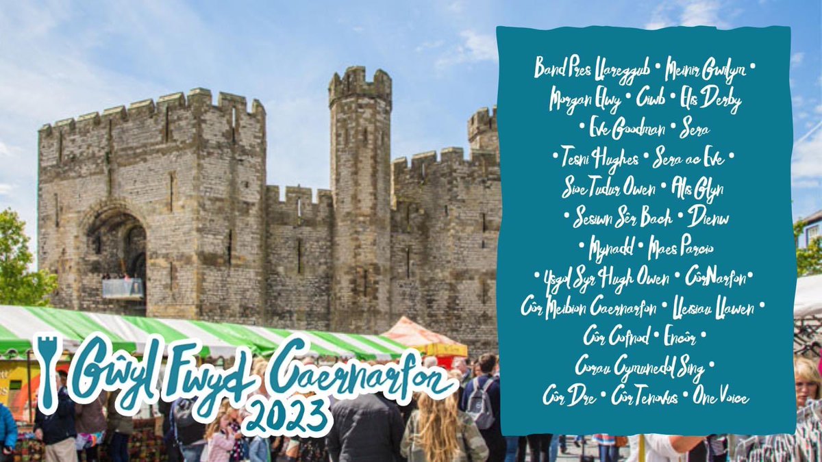 Gŵyl Fwyd Caernarfon

4yh • 13.5.23

Dishgwl mlân! Welwn ni chi yno😎