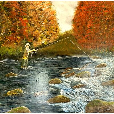 ArtClickIreland's tweet photo. Latest Art  Fly-fishing the Riffles: Price: €300.00 #irishart #artforsale #artclickireland #irishartmarketplace #artoftheday #irishartists #artsale #irishartgallery https://t.co/GEfGaYtn5v https://t.co/pHwsYyUKV3