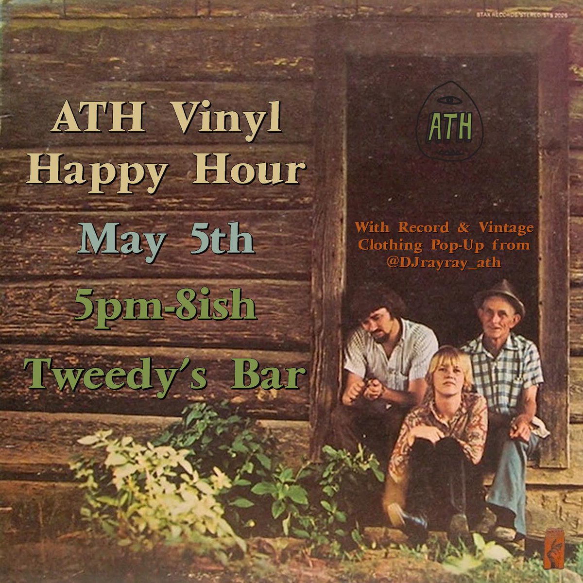 TweedysBar's tweet photo. Today at #TweedysBar 🏡 @austintownhall is spinnin tunes during #HappyHour (3-6pm) where you can order some margs for #CincodeMayo &amp; start ur weekend! Listen to music &amp; crate dig for ur next grail.

🔖 Open 12p-2a every Friday! https://t.co/ZBQWSpFLxx