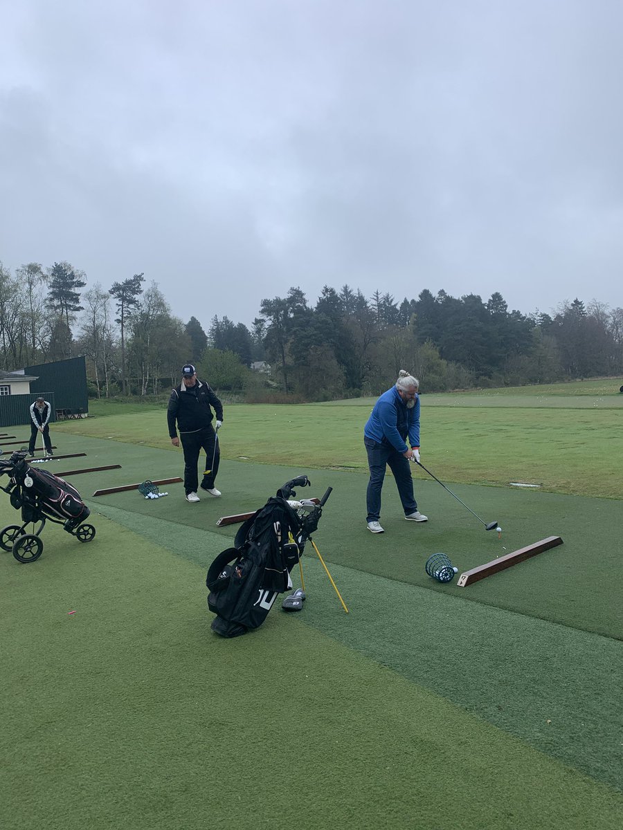 jonnycasino01's tweet photo. @GrosvenorPoker on the range with @TheTower68, Keith Fraser and Damien. Big match on the Kings course at Gleneagles today. https://t.co/XDH0oC7R5L