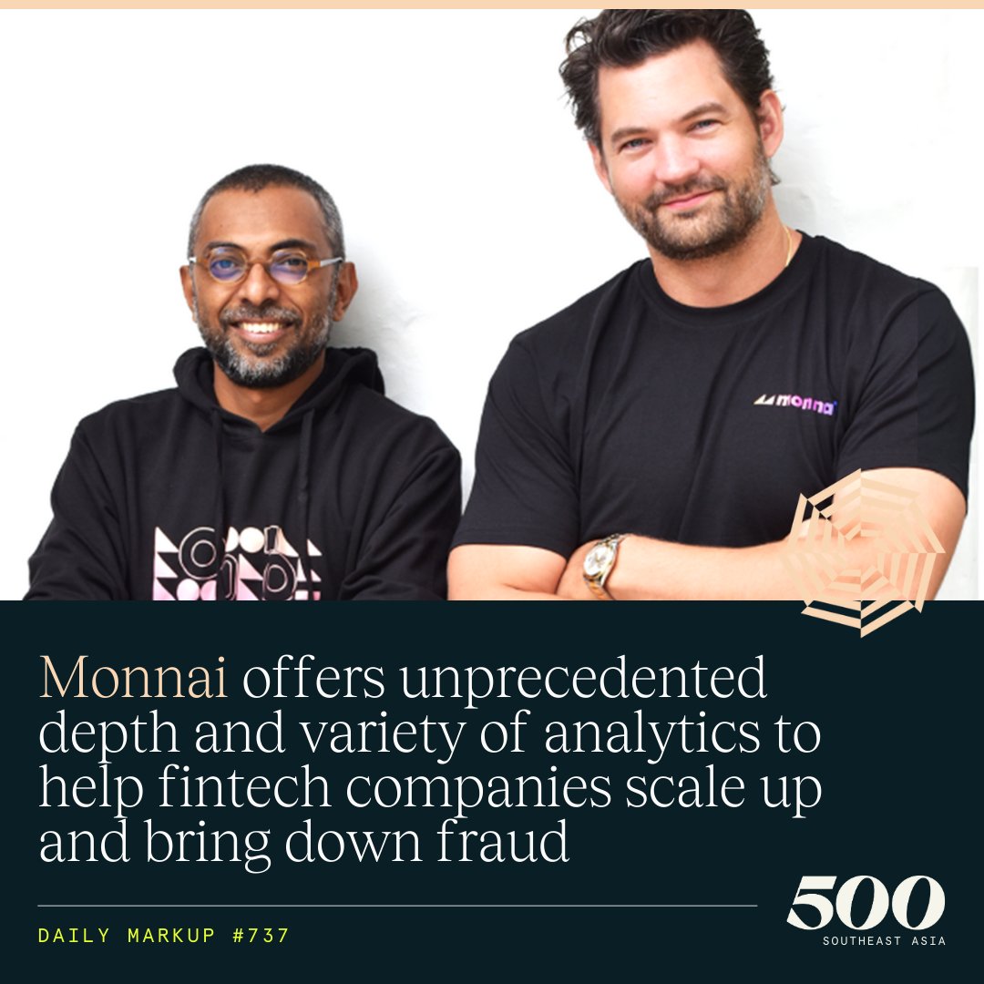 500 Southeast Asia (@500global_sea) on Twitter photo Access to #data and #technology is the game-changer when it comes to helping #fintech companies make sense of fragmented data across #SoutheastAsia - <a href="/PierreDemarche/">Pierre Demarche</a>, Co-founder of 500-backed #consumer insights platform Monnai shares: bit.ly/3LTnc15
Photo credit: Monnai Access to #data and #technology is the game-changer when it comes to helping #fintech companies make sense of fragmented data across #SoutheastAsia - <a href="/PierreDemarche/">Pierre Demarche</a>, Co-founder of 500-backed #consumer insights platform Monnai shares: bit.ly/3LTnc15
Photo credit: Monnai