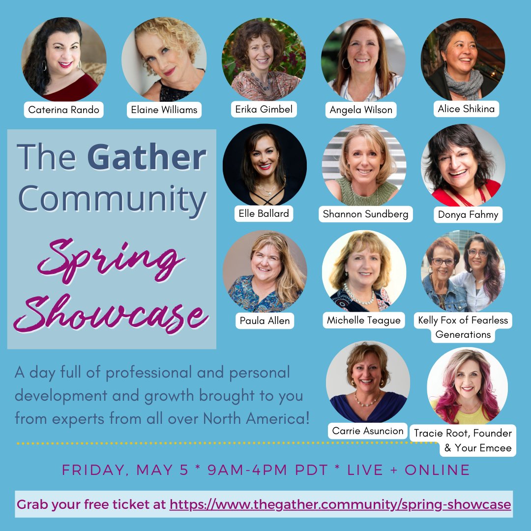 Join the experts from all over North America in a day full of personal as well as professional growth and development!❤️

Here's a free ticket for you👇
𝙬𝙬𝙬.𝙩𝙝𝙚𝙜𝙖𝙩𝙝𝙚𝙧.𝙘𝙤𝙢𝙢𝙪𝙣𝙞𝙩𝙮/𝙨𝙥𝙧𝙞𝙣𝙜-𝙨𝙝𝙤𝙬𝙘𝙖𝙨𝙚