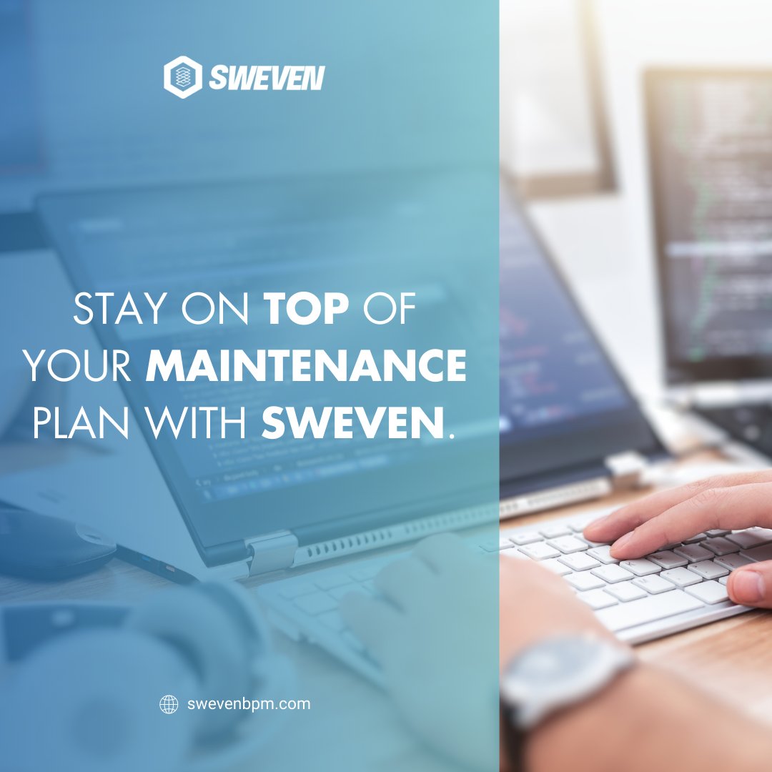 swevenbpm's tweet image. Sweven's maintenance plan secures long-term success for your company as it enables to improve safety, reliability, and productivity.
Learn more about it at: swevenbpm.com
#businessmanagement #saasplatform #automateworkflow #businessprocessmanagement