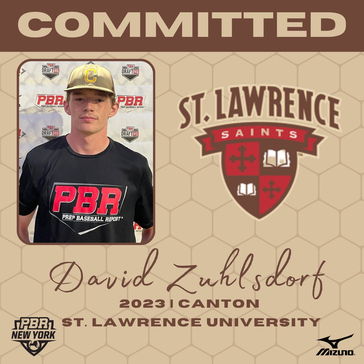 🚨Commitment Watch🚨 2023 LHP David Zuhlsdorf (Canton) has committed to St. Lawrence University #congrats @SLU_Baseball | #pbrfamily