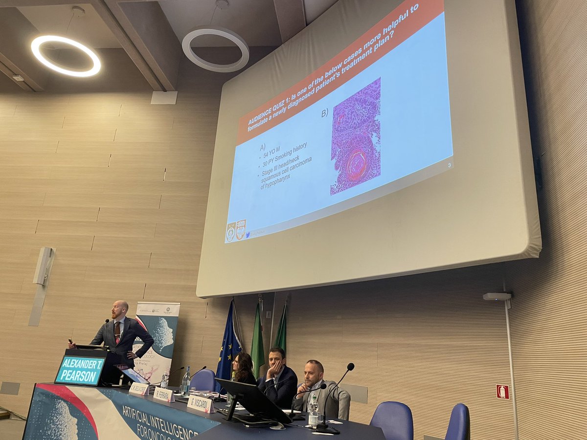 Some highlights 🌟🌟🌟 of the #AI in #oncology conference at @IstTumori in Milano: @SohrabShah: multimodal AI, @RaqPerezLopez: radiology AI, @lab_pearson: AI biomarkers 🤩🇺🇸🇪🇺🇮🇹🍕@PrelajArsela @myESMO