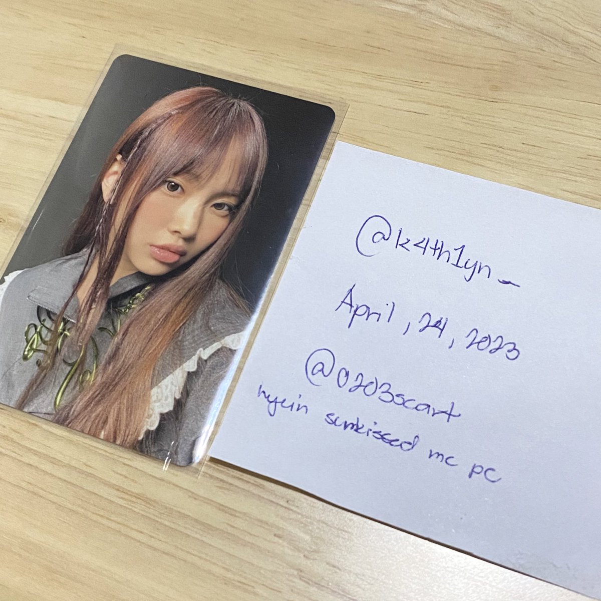 k4th1yn_'s tweet photo. — 💌 mail from : @0203scart #sunniesproof

hellooo! hyein came home ^^ thank you po so much for letting me adopt her, for packing her well and for the very cute freebies po 💗 https://t.co/VufV2O9QWv