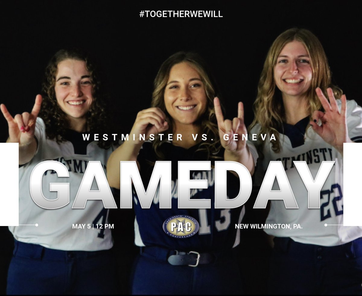 Gameday today at home against Geneva. Be there. White out. 🚾⚔️