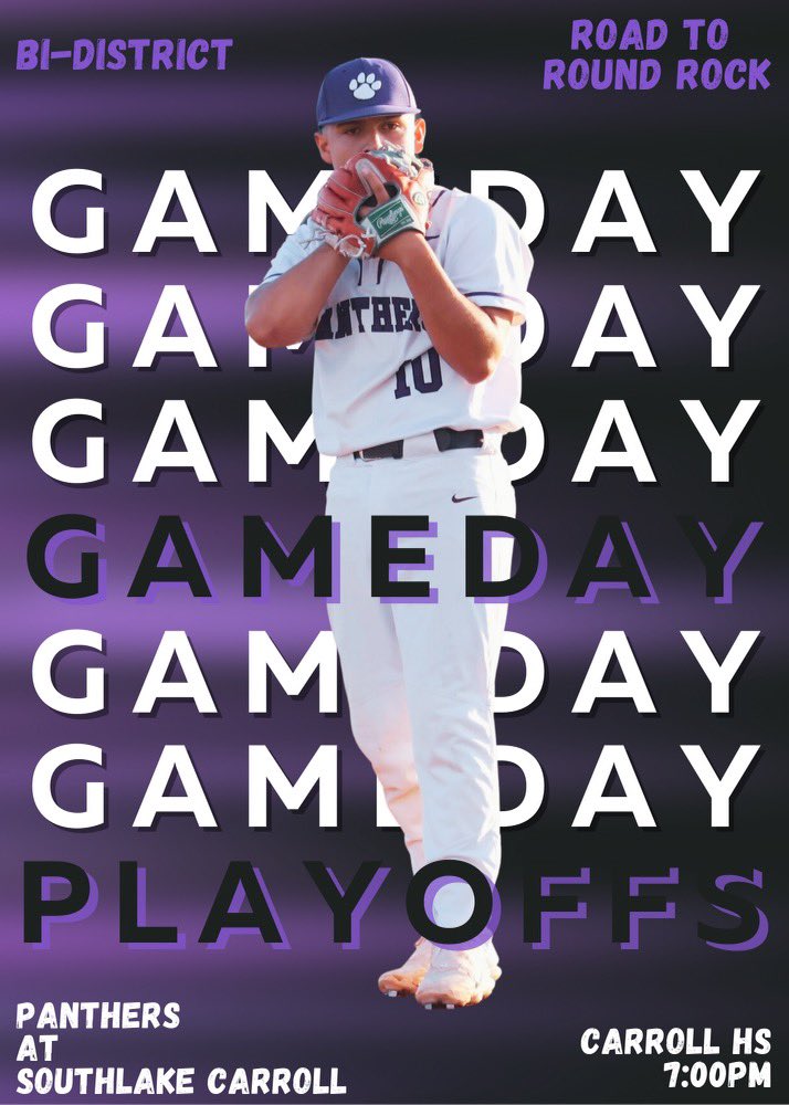 PLAYOFF time in TEXAS!! #WinAndAdvance 

🎟️ southlakecarroll.edu/district-infor…
📉 GameChanger (Paschal Panthers Varsity)
🎙️dragonsportsnetwork.com
