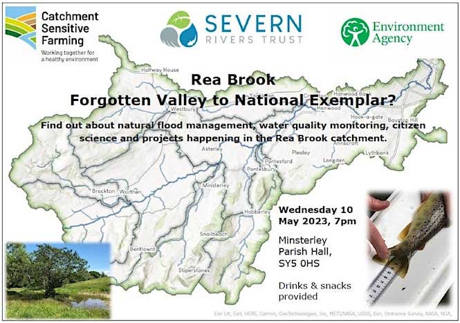 10th May, 7:30pm: Join our #Catchmentsensitivefarming team find out about #naturalfloodmanagement, #citizenscience, and #waterquality projects happening in the Rea Brook catchment, #Shropshire

Book at:  eventbrite.co.uk/e/rea-brook-fo…

@EnvAgencyMids @clamidlands @shropswildlife