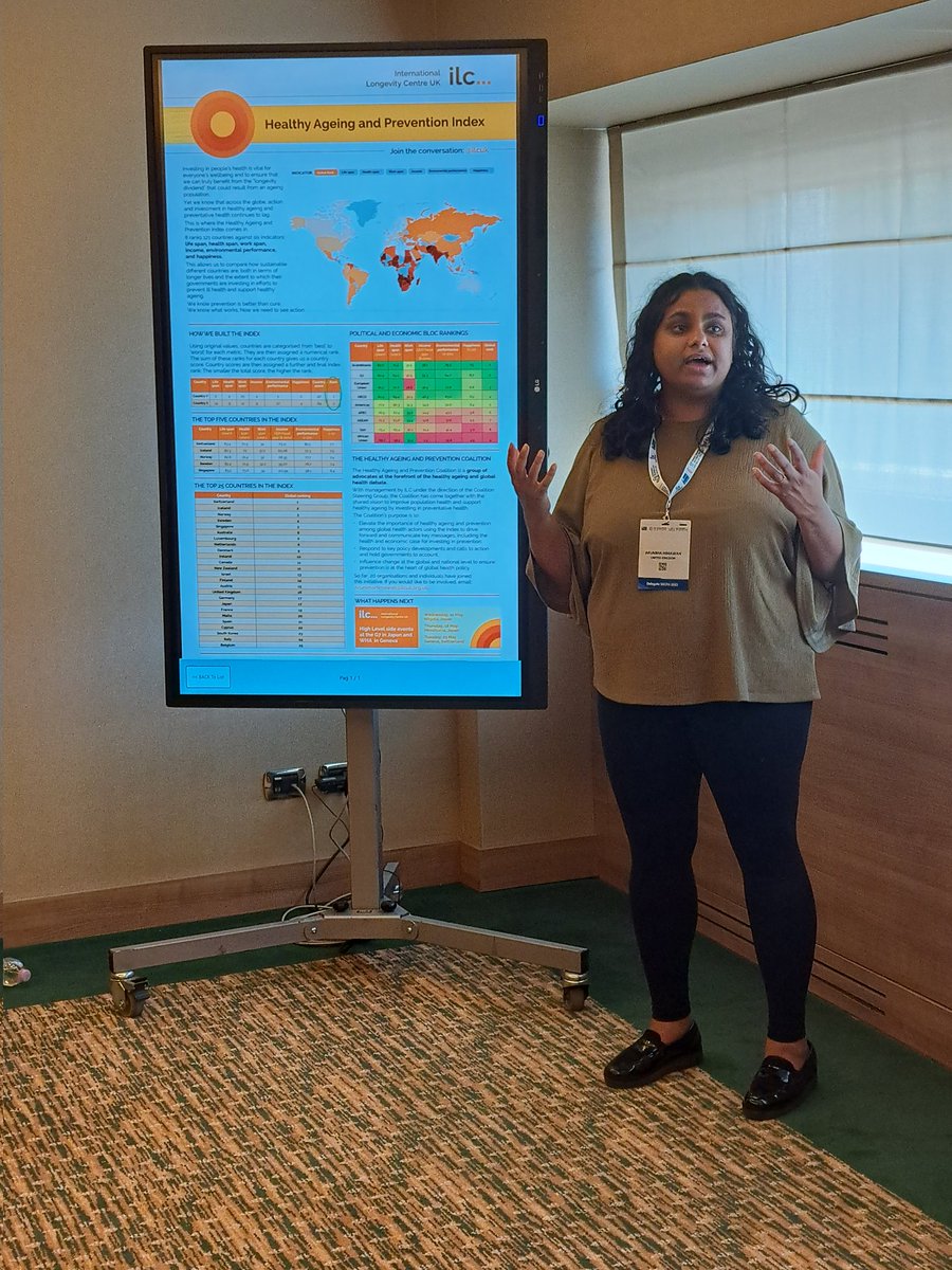 The top 10 performing countries on healthy ageing account for just 1% of the global population. <a href="/ArunimaHimawan/">Arun Himawan</a> presents initial findings from <a href="/ILCUK/">Int Longevity Centre</a>'s #PreventionIndex <a href="/wcph_official/">Wheelchair Photography Paweł Porucznik</a> ahead of our launch at <a href="/WHO/">World Health Organization (WHO)</a> Assembly later this month. #DeliveringPrevention