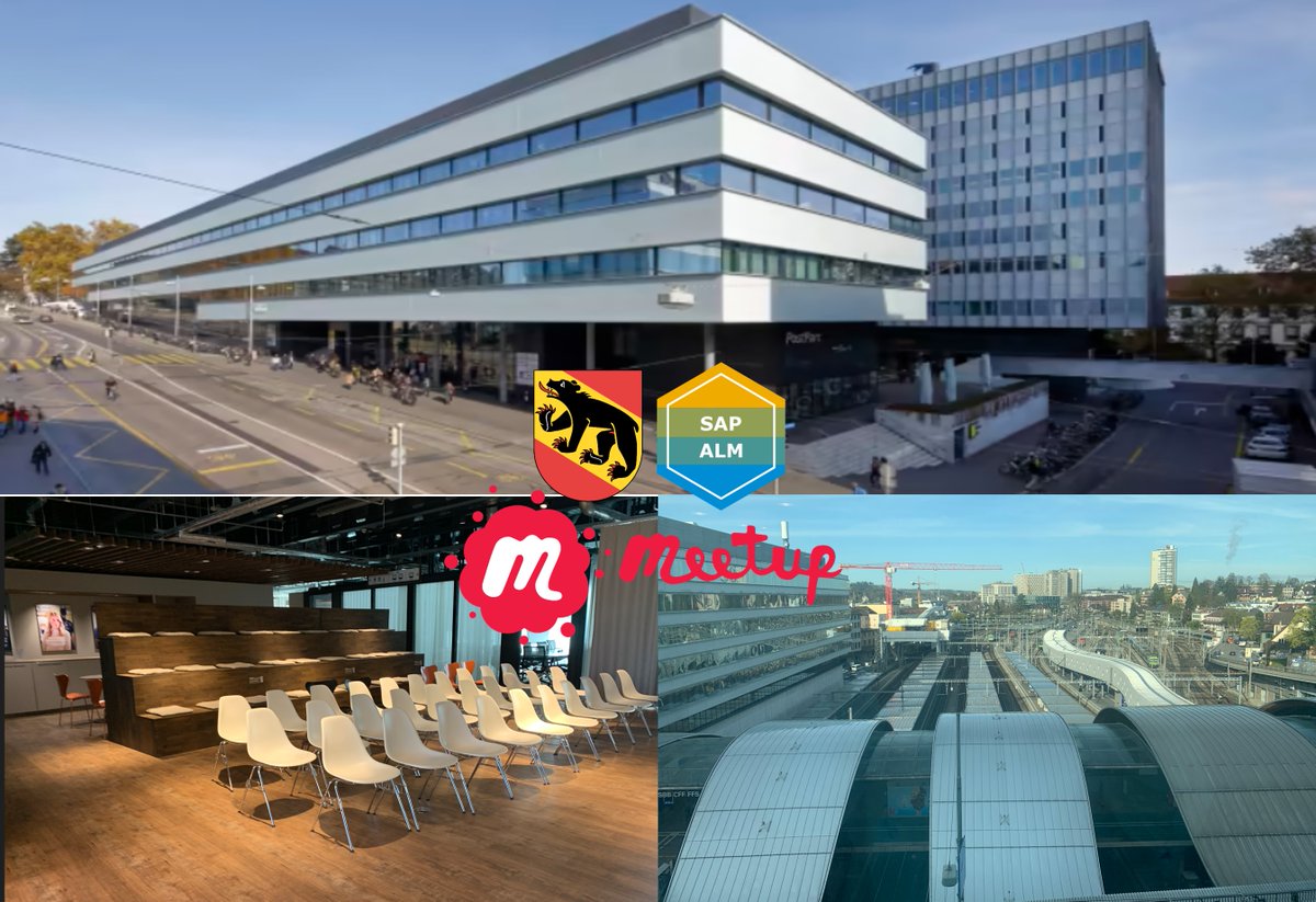 It's time for the next SAP ALM Meetup Community Event in Bern PostParc, directly at the Bern SBB train station.

Register and participate for free:
meetup.com/de-DE/sap-alm-…

#community #meetup #cloudalm #sapcloudalm #tricentis #signavio #s4hana #sapevents #sapchampions #sap