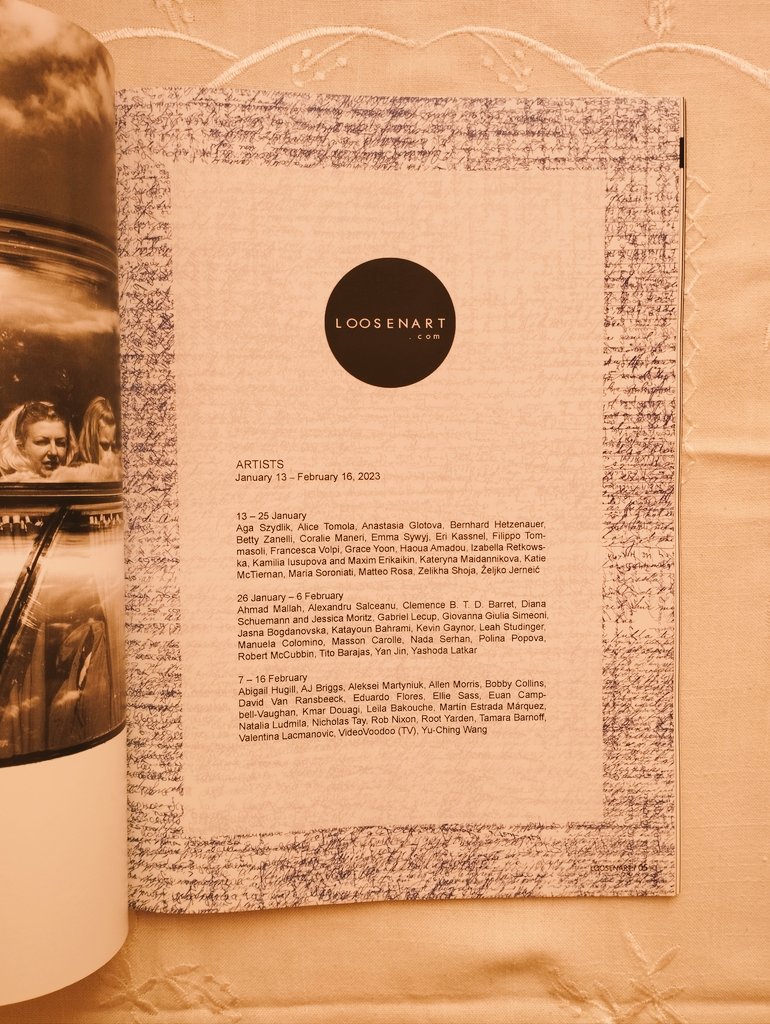 Finally receiving the photography's catalogue form <a href="/LoosenArt/">LoosenArt</a>. Collection "Migrations and the shifting boarders " where I shared my photo ( Renaissance ) from the last photo series ( blue solitude).