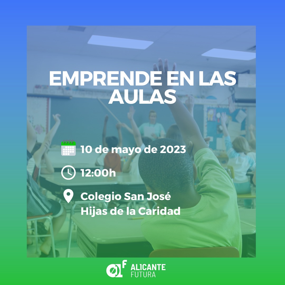 AlicanteFutura's tweet photo. 📢 Lanzamos el programa Emprende en las Aulas.

Este programa consiste en la realización de charlas a cargo de emprendedores alicantinos en colegios e institutos de la ciudad, con el fin de servir de ejemplo y motivación para futuros emprendedores.

Algo está pasando en Alicante. https://t.co/OUFTOOyCbB