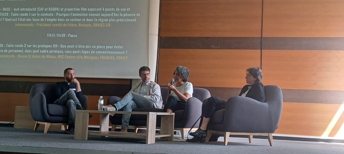 fonjep's tweet photo. « L'accompagnement vers le temps plein et l'évolution des politiques RH, des enjeux clés dans le domaine de l'#animation » 
Journée de l'#emploi sur l'animation @DsdenGironde @Jeunes_gouv @education_gouv @gironde @NvelleAquitaine @BxMetro @Hexopee_off https://t.co/UervNOMoT2