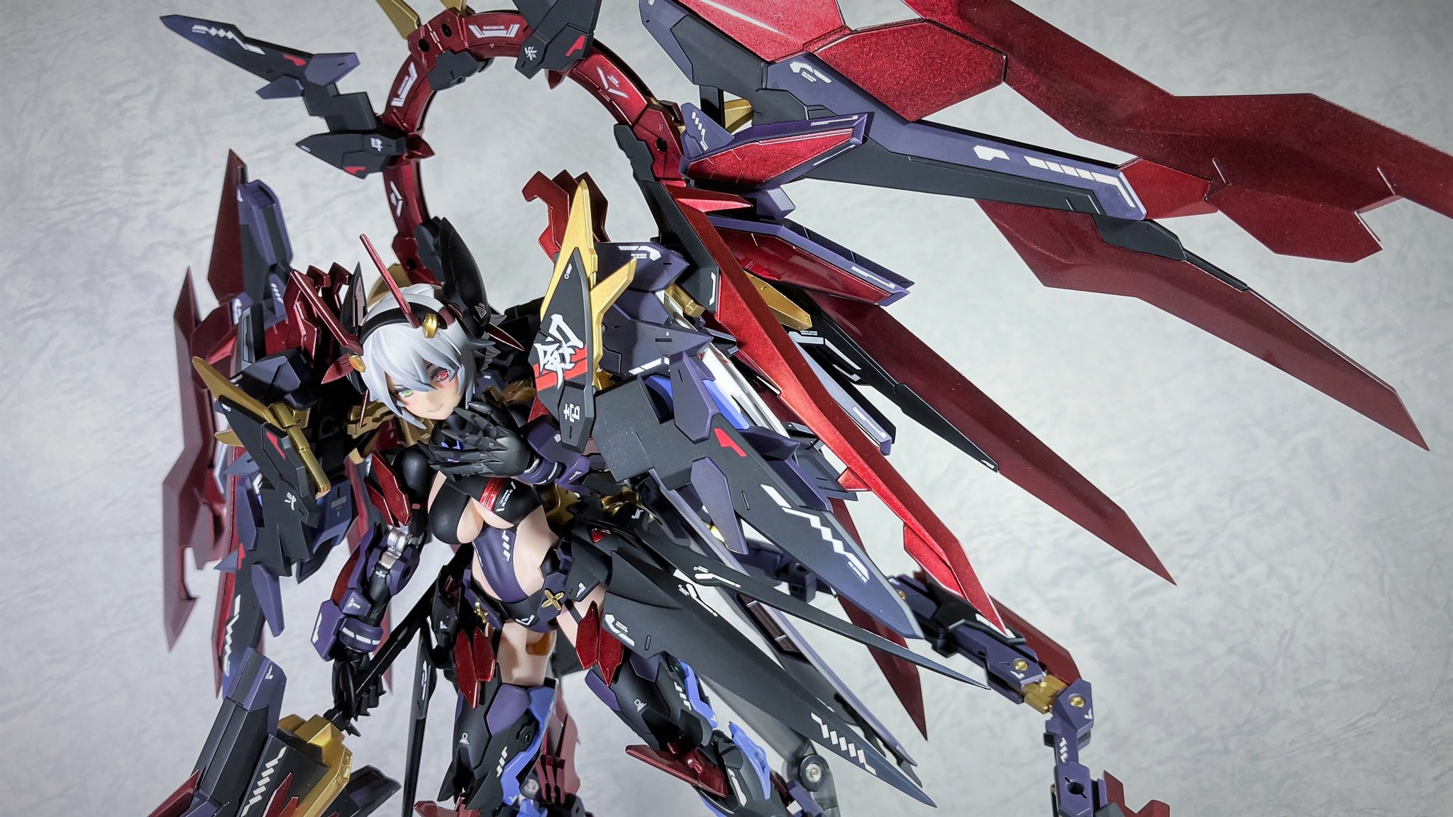 メガミデバイス　摩利支天　ミキシング　塗装完成品 改造塗装完成品 プラモデル 30MS 30MINUTES SISTERS ミキシング