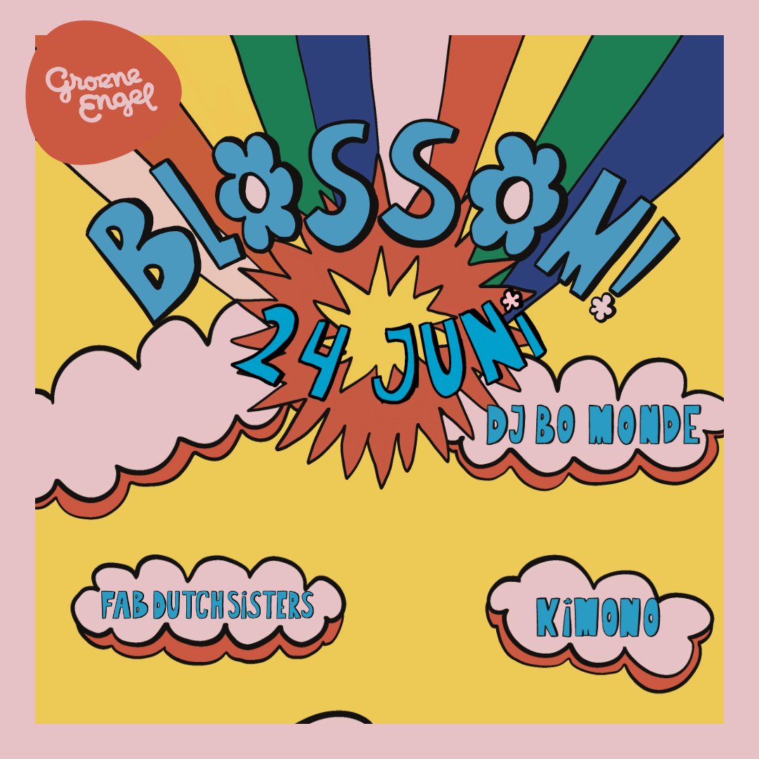 Op 24 juni 20.30-02.00 blOSSom! is het 1ste LHBTQIA+ minded feest <a href="/DatisOss/">Dat is Oss</a>. COC <a href="/bosschroze/">COC NoordoostBrabant</a> organiseert ism <a href="/Groene_EngelOss/">Groene Engel</a> + initiatiefnemers Sophie Rikken en Lot Jansen dit inclusieve feest. BlOSSom! staat voor bloei en opbloeien. RT en ben erbij!
