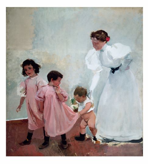 MuseoSorolla's tweet photo. Para celebrar el #DiaDeLaMadre destacamos "Mi mujer y mis hijos", 1897-1898.
🥰#Sorolla siempre representó a su mujer #Clotilde desde un punto de vista muy íntimo. Unas veces destacando su elegancia, otras en el papel de madre de sus hijos. Pero siempre con gran ternura y cariño. https://t.co/ynAuMuTn69