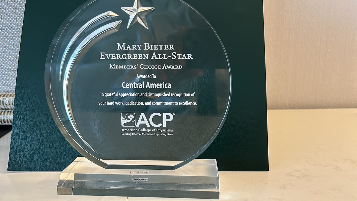 Recientemente nuestro capítulo centroamericano del American College of Physicians recibió el reconocimiento a la excelencia Gold Award, así como el Evergreen award. Felicitamos a todos los miembros que con su compromiso hicieron posible el mismo #IMProud