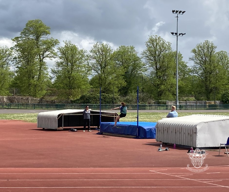 Gaby in third event of intermediate section (high jump)