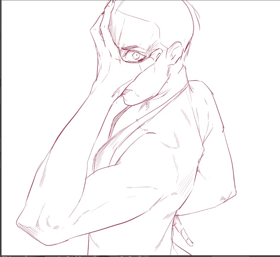 2023 Anime male body poses sketch a 