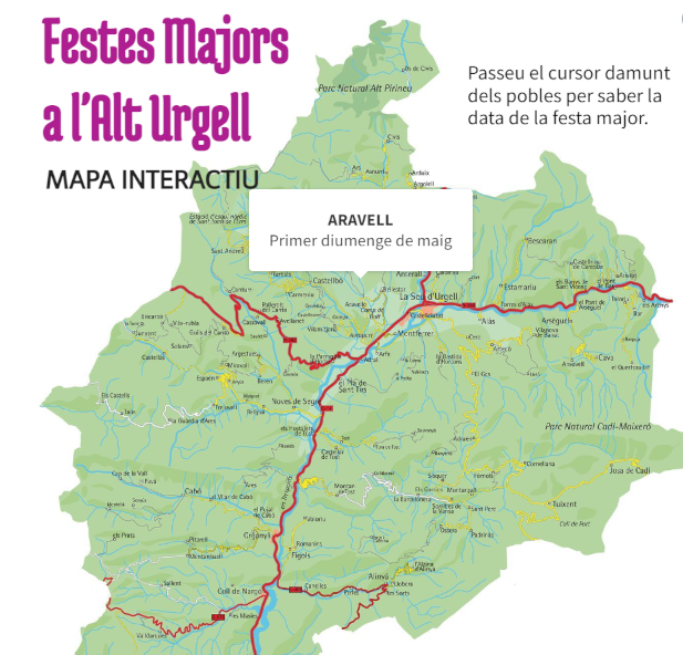 RadioSeu's tweet photo. El Consell Comarcal de l'#AltUrgell crea un mapa interactiu de festes majors. La temporada arrenca aquest cap de setmana amb la celebració a #Aravell. Accés al mapa: https://t.co/uoLgz0xw9h https://t.co/OvDUEN6y1M