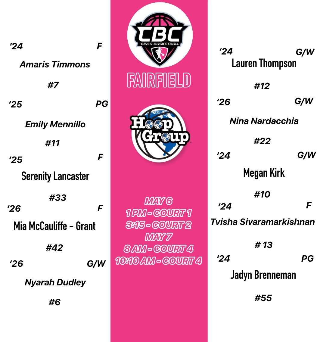 girlscbc's tweet photo. COACHES! We Are In Pitman NJ This Weekend!! 🏀🏀🔥🔥@hgsl_girls https://t.co/OcCj2vlwiW