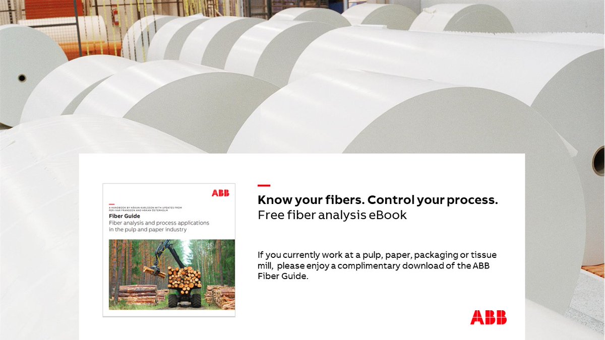 ABBpulpandpaper's tweet photo. Knowing the #fibers used at your mill will help to optimize the #papermaking process. 

Learn more about the building blocks of paper by downloading our complimentary Fiber Guide for #pulpandpaper:

https://t.co/29Cy4Z6gVL

#fiberanalysis  #pulpmaking 
#packaging  #tissue https://t.co/t6OLaTMoRC