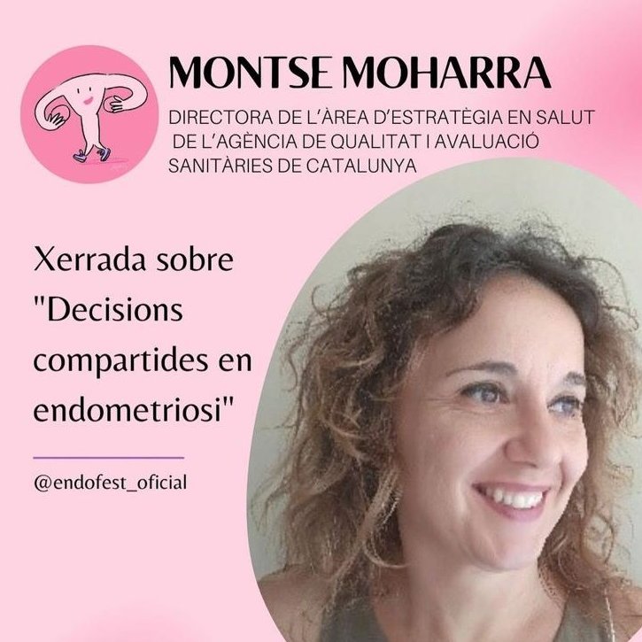 AQuAScat's tweet photo. Ens veurem demà a l'#Endofest, el Festival solidari per a la recerca per a l’#endometriosi? Nosaltres hi serem amb una xerrada a l'Stage 2 de @mmoharra, directora d'Estratègia de l'#AQuAS, presentant l'eina de #DecisionsCompartides per a aquesta malaltia.
https://t.co/orFeOUFjVE https://t.co/CRlXpeWFDk