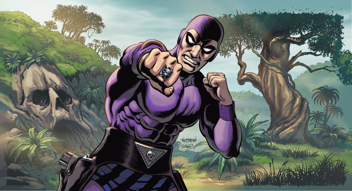 Loston_Wallace's tweet image. #ThePhantom #TheGhostWhoWalks #KitWalker #KingFeatures #BossFightStudio

My PHANTOM packaging art for Boss Fight Studio and King Feature's THE PHANTOM HERO HACKS action figure!  Kit Walker, baby! Hope you like it! Steve Downer, colors!

Please Retweet, Follow, Like &amp;amp; Comment!