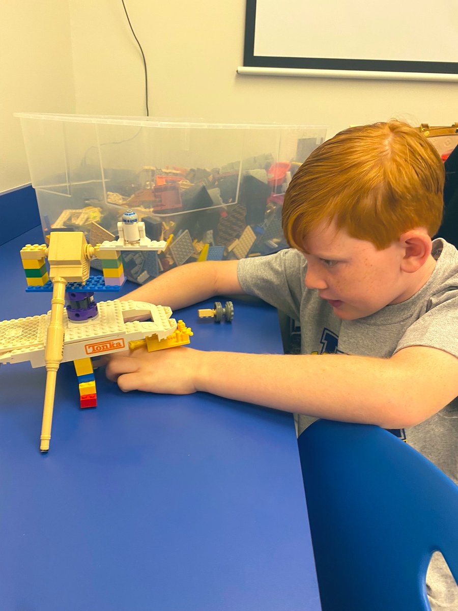 We ♥️ club Fridays at LPE! Look at all these fabulous Lego club kids using their genius to create things from dog parks to cargo ships together. 👷🚚 <a href="/LPEPanthers/">Lake Park Elementary</a>