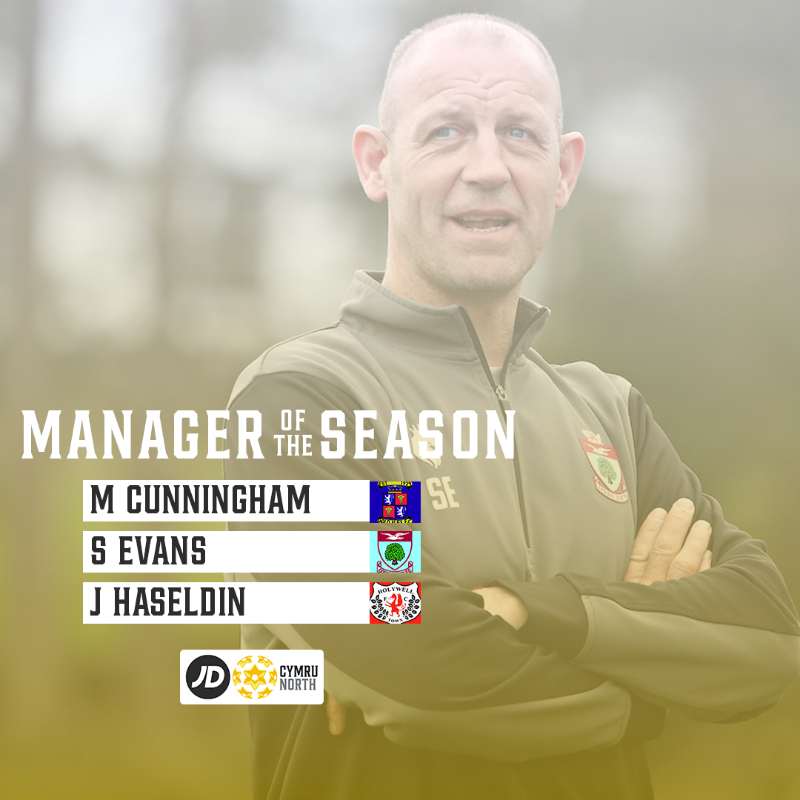 CymruLeagues's tweet photo. Voting is now open for the 2022/23 #JDCymruNorth awards! 🏆

Cast your vote for Manager of the Season, Player of the Season and Young Player of the Season from the shortlists 🗳️

Voting closes at 12pm on Friday 12 May.