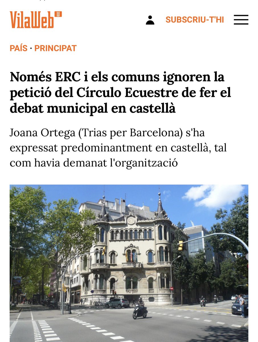 jordicoronas's tweet photo. El Circulo Ecuestre demana als ponents d’un debat sobre BCN que ho facin en castellà. Només dues persones es mantenen a fer-ho únicament  en català. Adivineu qui? https://t.co/Ph4Vy0WiGC