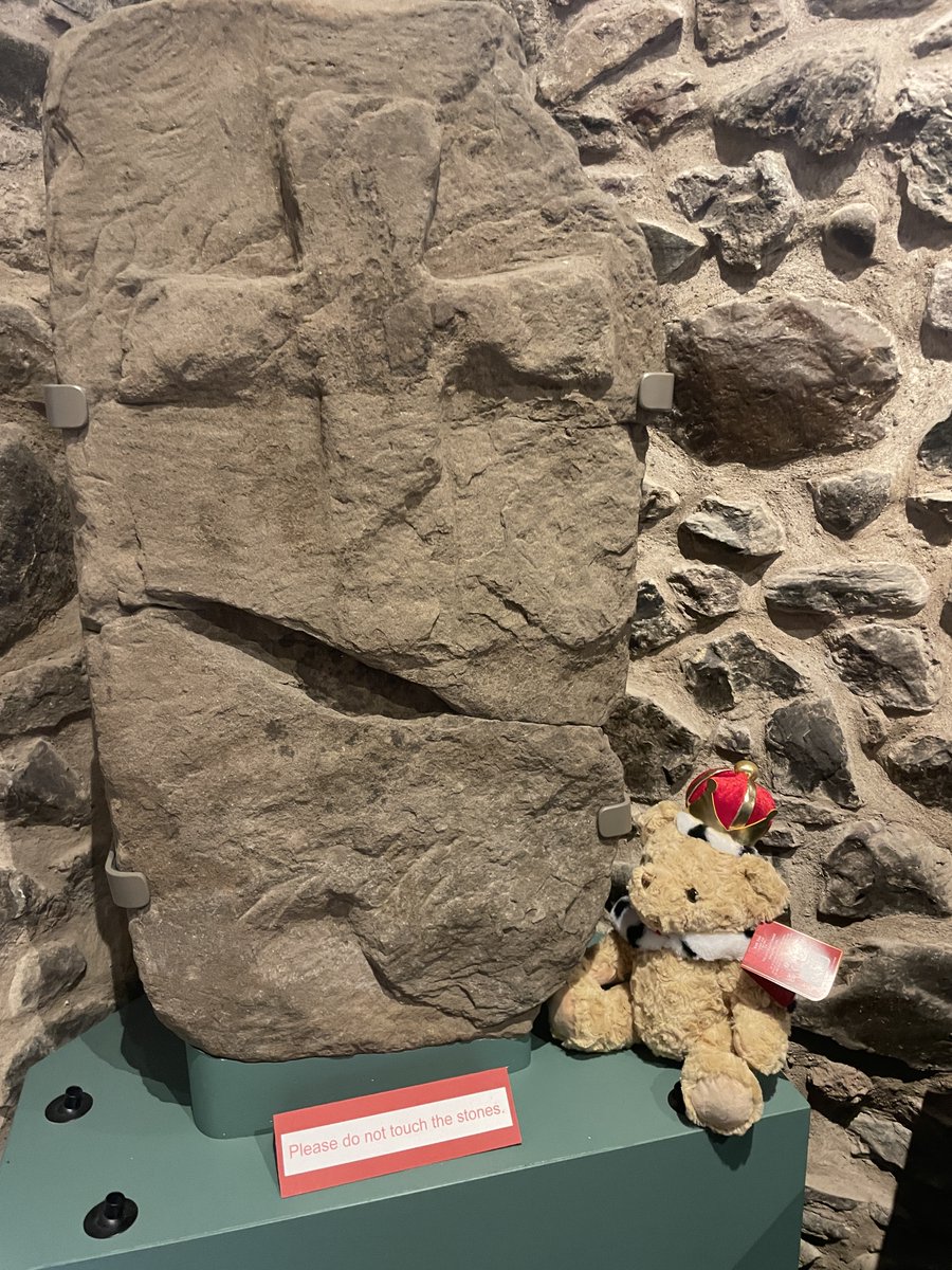MuseumAbernethy's tweet photo. More adventures! #CharlieBear has been learning all about Abernethy's #PictishAncestors. He wanted to have a go at carving, but we reckon small bears and big chisels don't mix! #FindCharlie this weekend for the chance to take him home! https://t.co/RicMz5kQDq