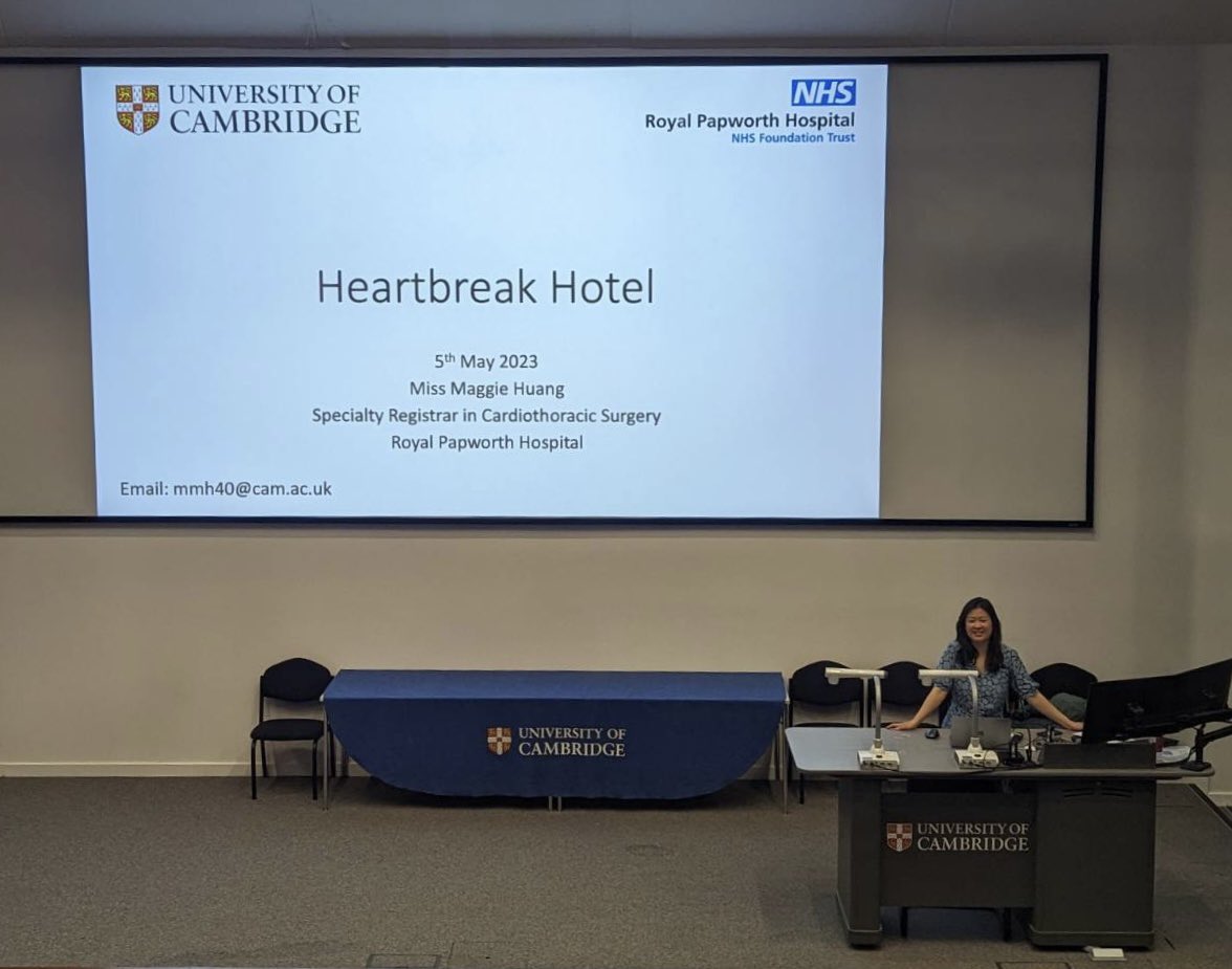 DrMHuang's tweet photo. Had a blast giving my first ever undergraduate @UnivCamPharm lecture this morning - was last in the Babbage Lecture Theatre in 2010 but as a second year student in the audience! https://t.co/X3uUSLJlJg