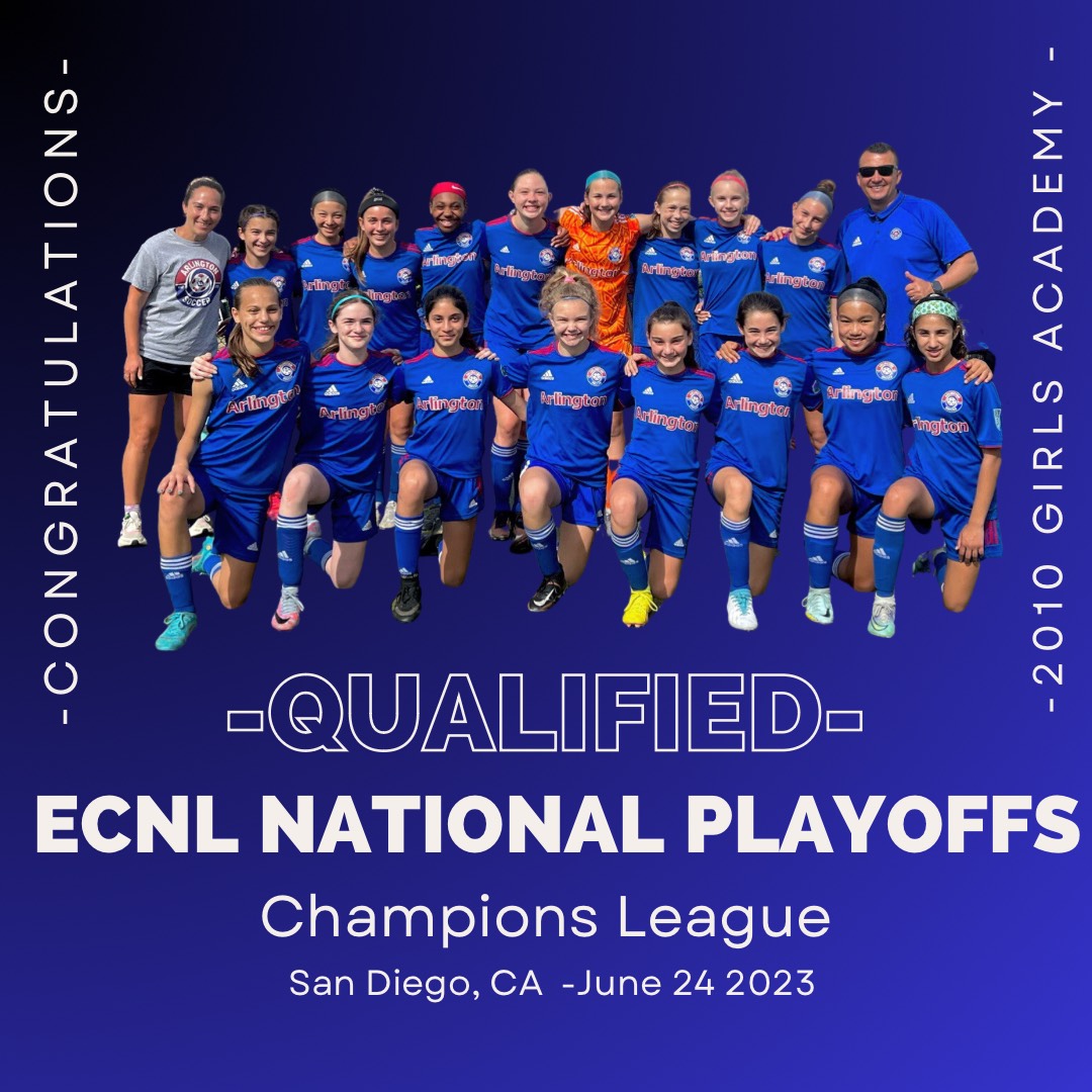 Arlington Soccer (@arlingtonsoccer) on Twitter photo Congrats to 2010 Girls Academy, coached by <a href="/KenieWright10/">Kenie Wright</a>, on qualifying for the <a href="/ECNLgirls/">ECNL Girls</a> National Playoffs in June in San Diego!
Way to go, girls! So proud!
#TeamArlington Congrats to 2010 Girls Academy, coached by <a href="/KenieWright10/">Kenie Wright</a>, on qualifying for the <a href="/ECNLgirls/">ECNL Girls</a> National Playoffs in June in San Diego!
Way to go, girls! So proud!
#TeamArlington