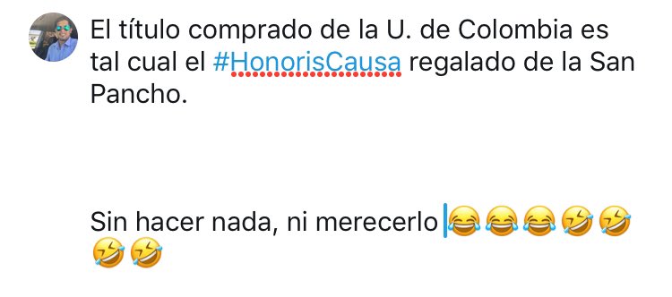 ertl27's tweet photo. #SoloCertezas #TituloComprado #HonorisCausaRegalado https://t.co/uayvMX1QbW