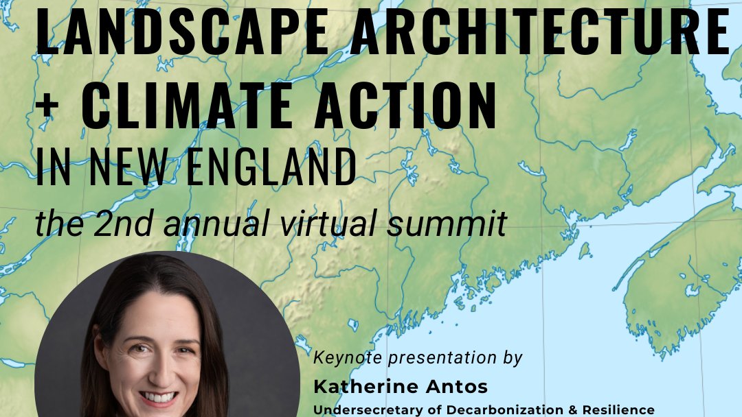 HAPPENING at 11am TODAY: Landscape Architecture + Climate Action in New England virtual summit. 3.0 LACES HSW! Also Design Awards party, a plant swap, launching Inside/Out tours and lots more. See details on these (&amp; job listings) in our newsletter: https
conta.cc/3NHu1nB