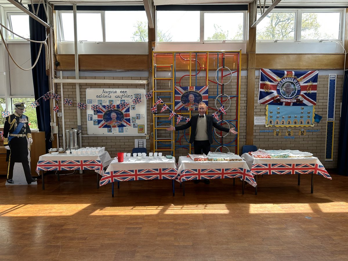 Come and join us for celebrations with King Charles III in the hall 👑