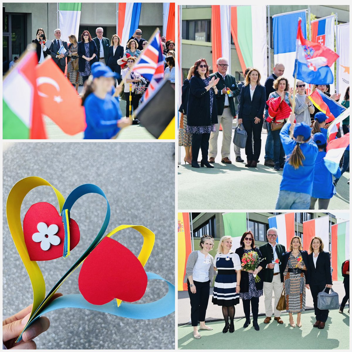 Delighted to join the celebration of Europe Day at the <a href="/ScholaEuropaea/">European Schools</a> in Munich!

An inspiring presentation of talent, unity and diversity in the place where it matters most 🏫, with those who matter most- our children. 🇪🇺