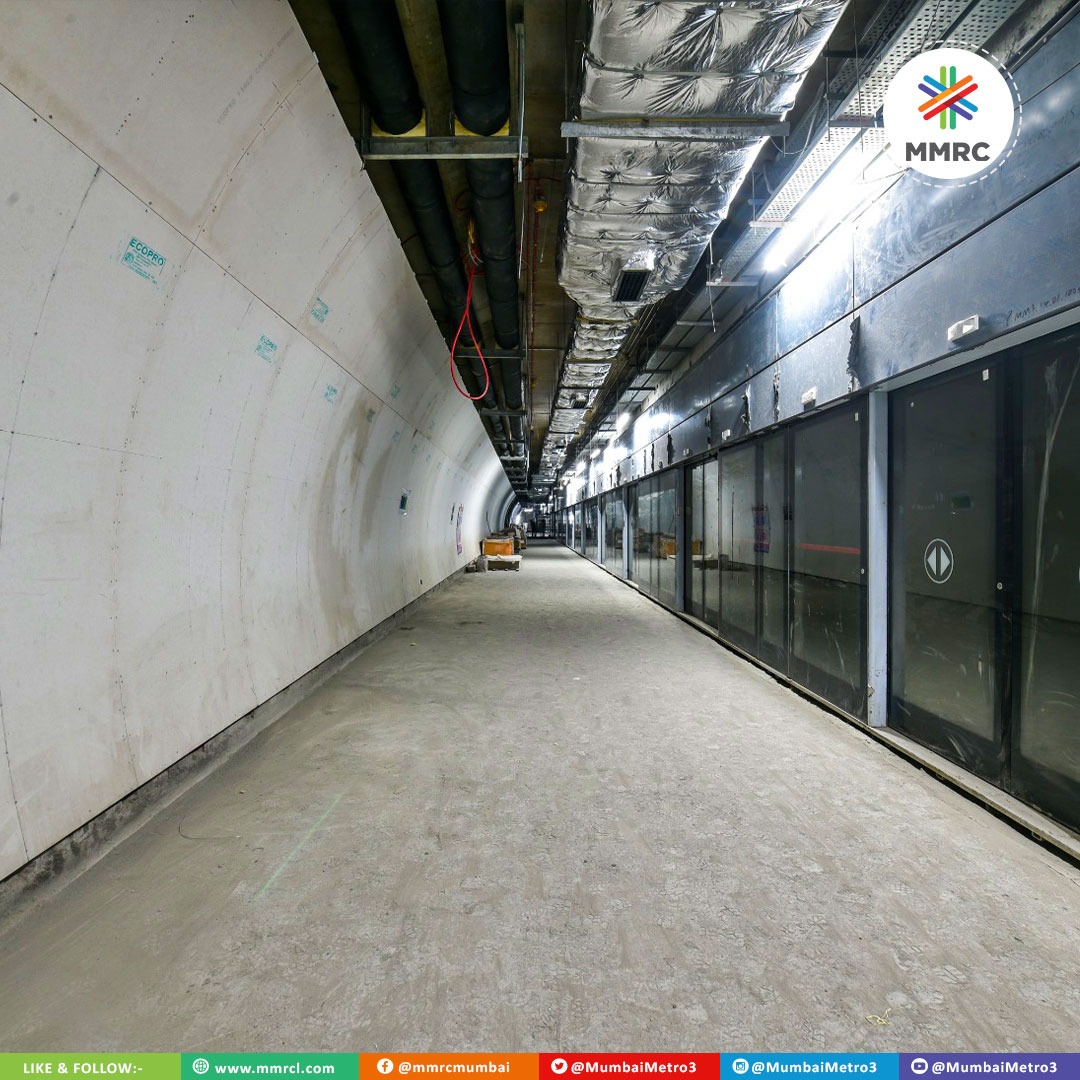 MumbaiMetro3's tweet image. Both these stations are part of #Metro3 Phase-1 launch plan. 
#Metro3in2023 
#ProgressReview