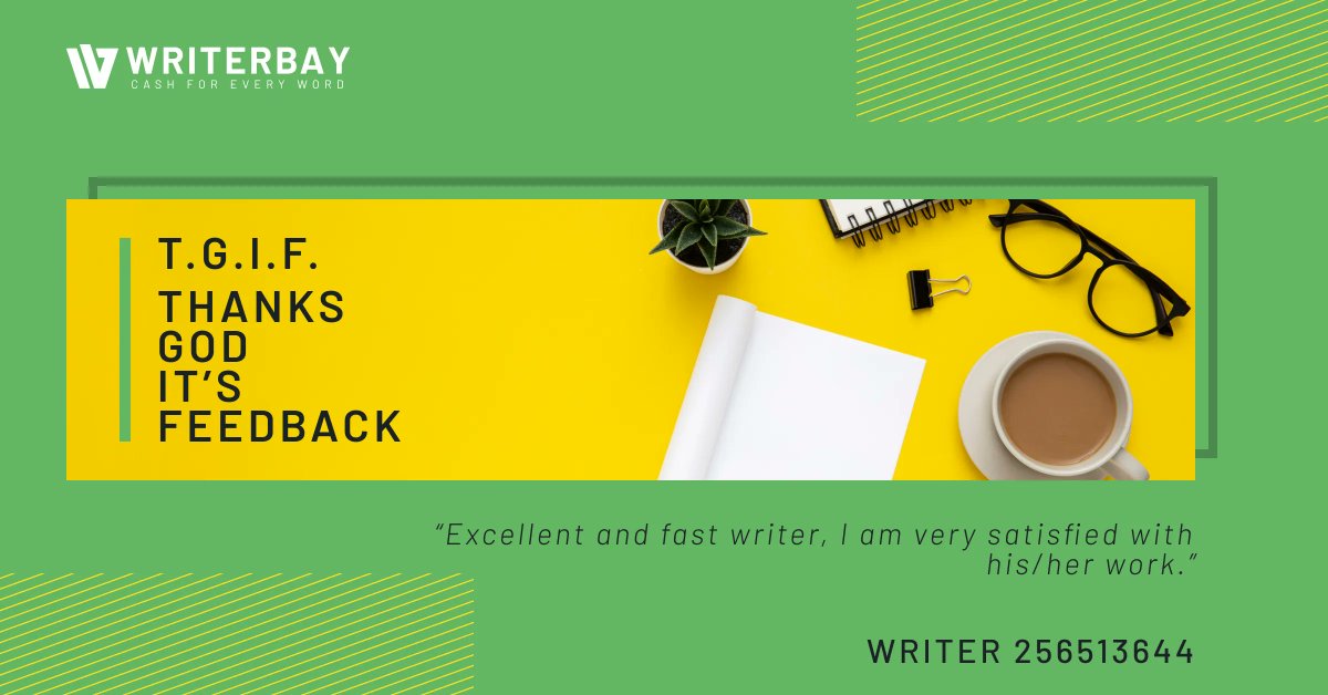TwittWriterbay's tweet photo. #writerbay #cashforeveryword #fridayfeedback #awesomewriters #tgif #freelance #freelancewriting #freelancers #writing #workfromhome #workingmom #writeformoney https://t.co/8CPiRiGPPr