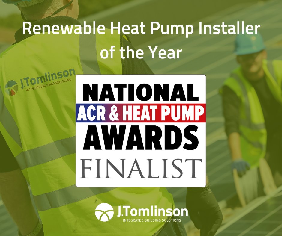We've been shortlisted at the @ACRJournal National ACR & Heat Pump Awards 2023 for Renewable Heat Pump Installer of the Year! 🏆 We are immensely proud to be recognised for our commitment to providing green energy solutions to help our clients meet their sustainability targets!