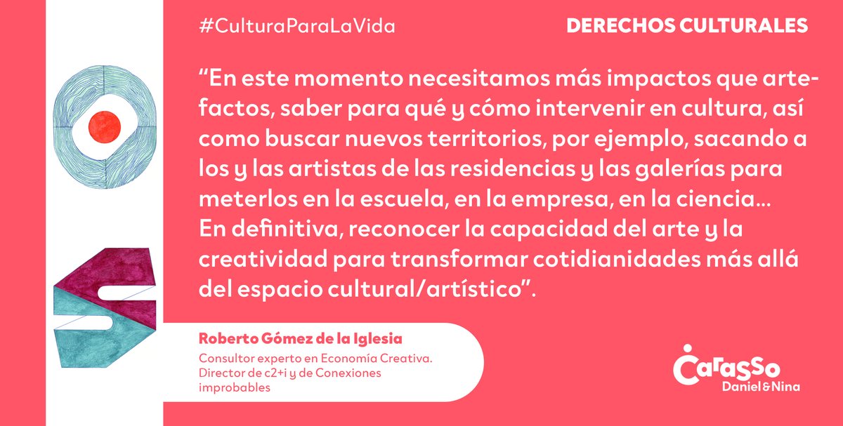 fdnc_es's tweet photo. ➥Recomendamos también la conversación entre @RobertoGomezIgl y @CarlosMataix1 sobre cómo una transformación sustancial de la oferta artística y cultural pasa por la búsqueda de nuevas formas de hacer, por el intercambio entre disciplinas y la intersección de saberes. https://t.co/hMklLw2Ya6